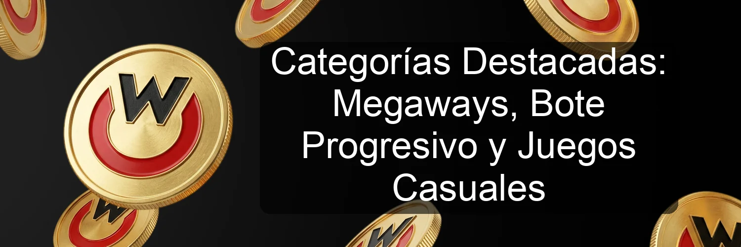 Categorías Destacadas: Megaways, Bote Progresivo y Juegos Casuales Categorías Destacadas: Megaways, Bote Progresivo y Juegos Casuales